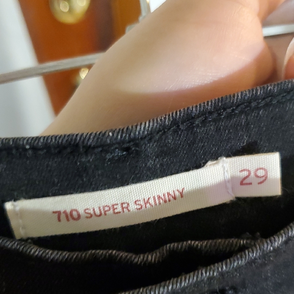 Signature by Levi Strauss Black Skinny Jeans 710 SuperSkinny - Picture 15 of 16